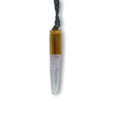 AMETHYST long 9MM 24K ROSE GOLD