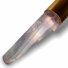 Load image into Gallery viewer, AMETHYST long 9MM 24K ROSE GOLD